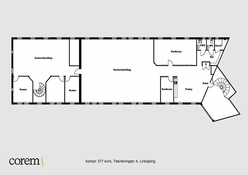 lediga lokaler i LINKÖPING, Mjärdevi – 377 kvm (bild 3)
