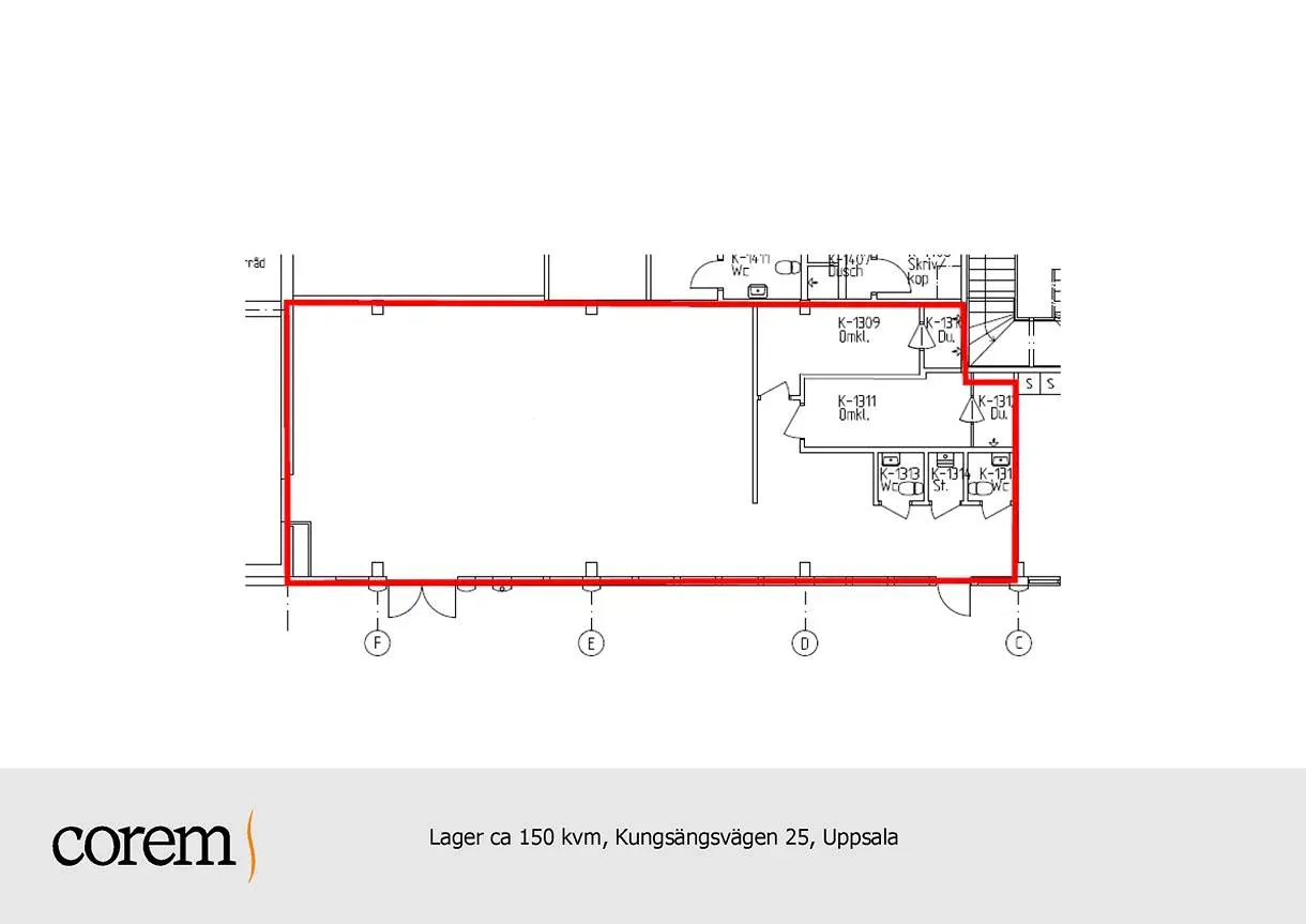 lediga lokaler i UPPSALA, UPPSALA – 150 kvm (bild 3)